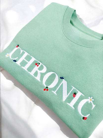 Chronic embroidered crewneck sweatshirt