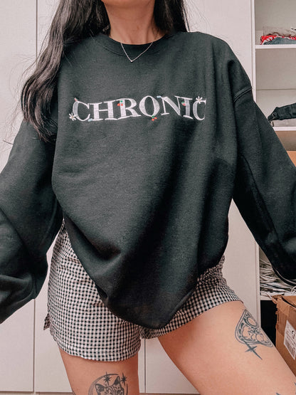 Chronic embroidered crewneck sweatshirt