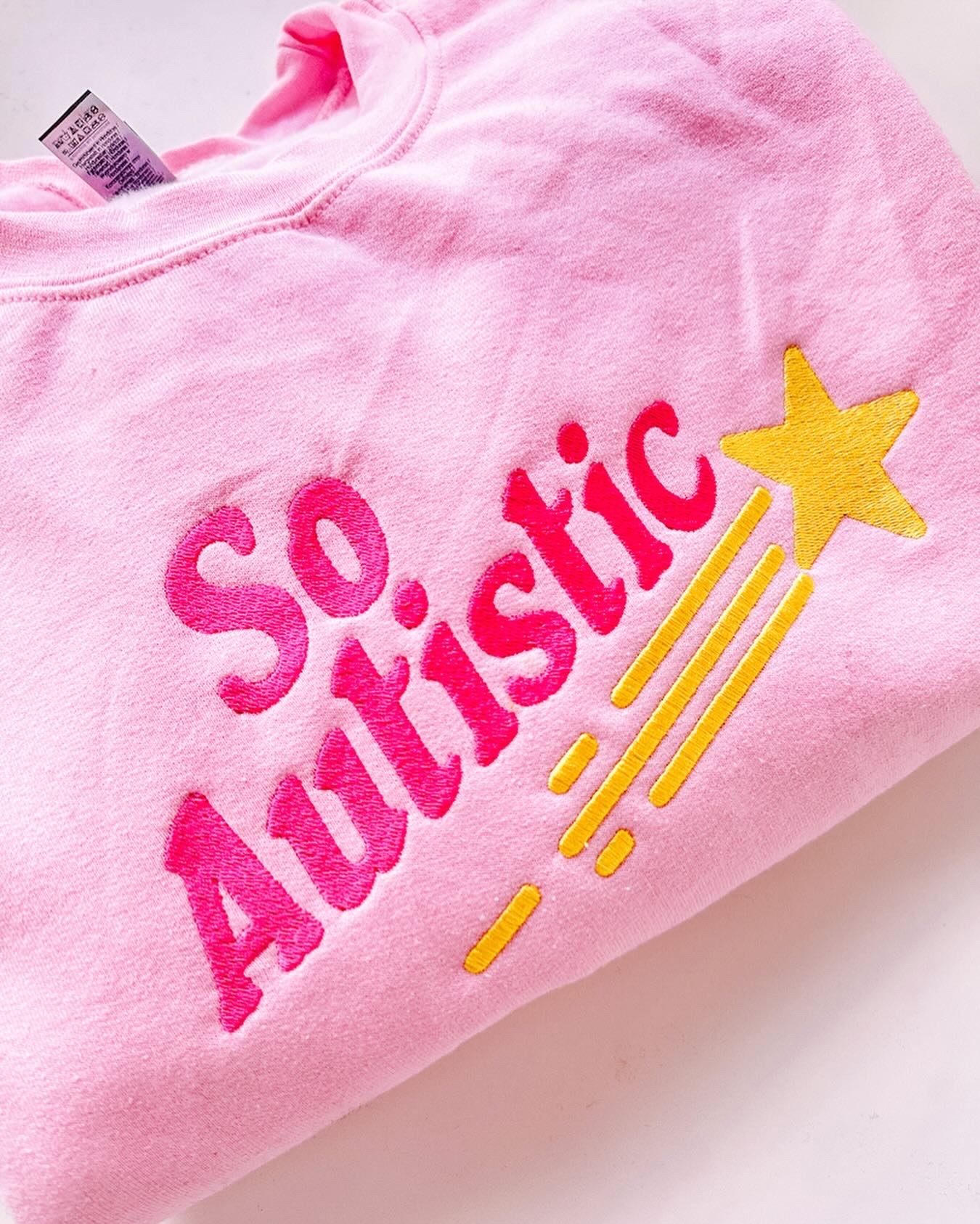 So Autistic embroidered crewneck sweatshirt