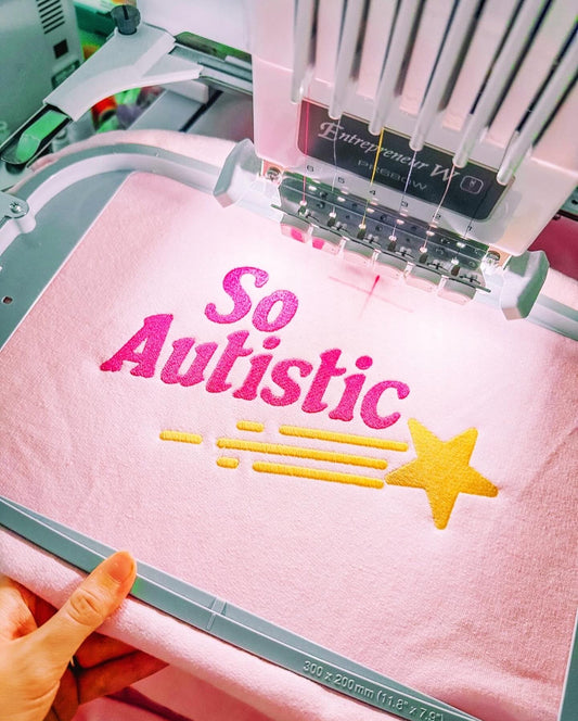 So Autistic embroidered crewneck sweatshirt