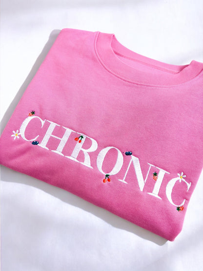 Chronic embroidered crewneck sweatshirt