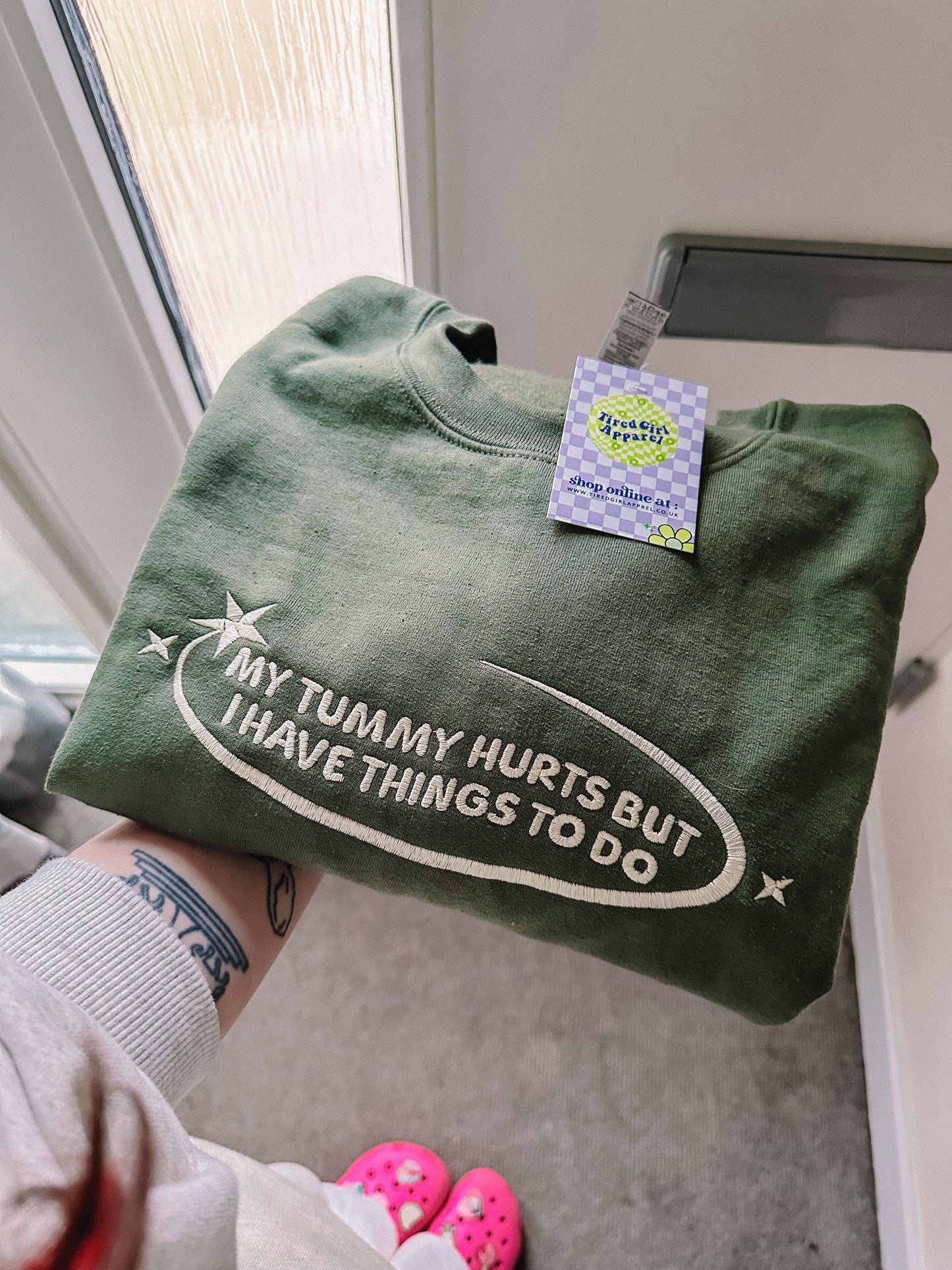 Things To Do embroidered crewneck sweatshirt