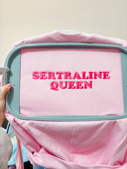 Sertraline Queen embroidered sweatshirt