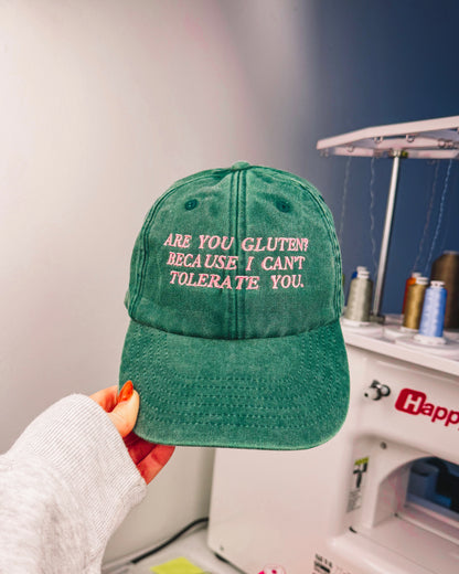 Are You Gluten? embroidered baseball cap