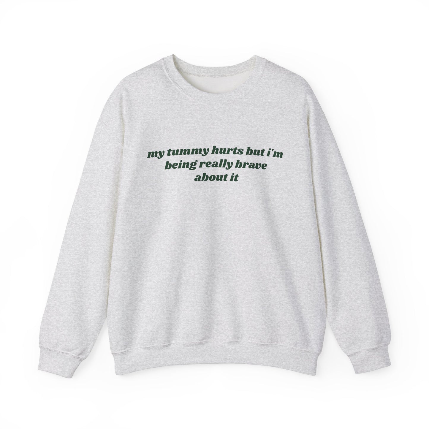 My Tummy Hurts embroidered crewneck sweatshirt