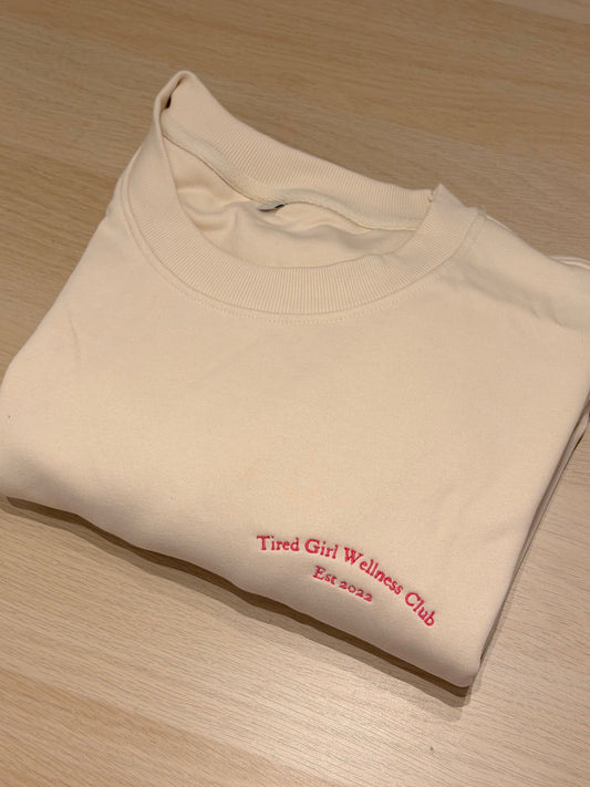 CLEARANCE Tired Girl Wellness Club sweatshirt - Tired Girl Apparel