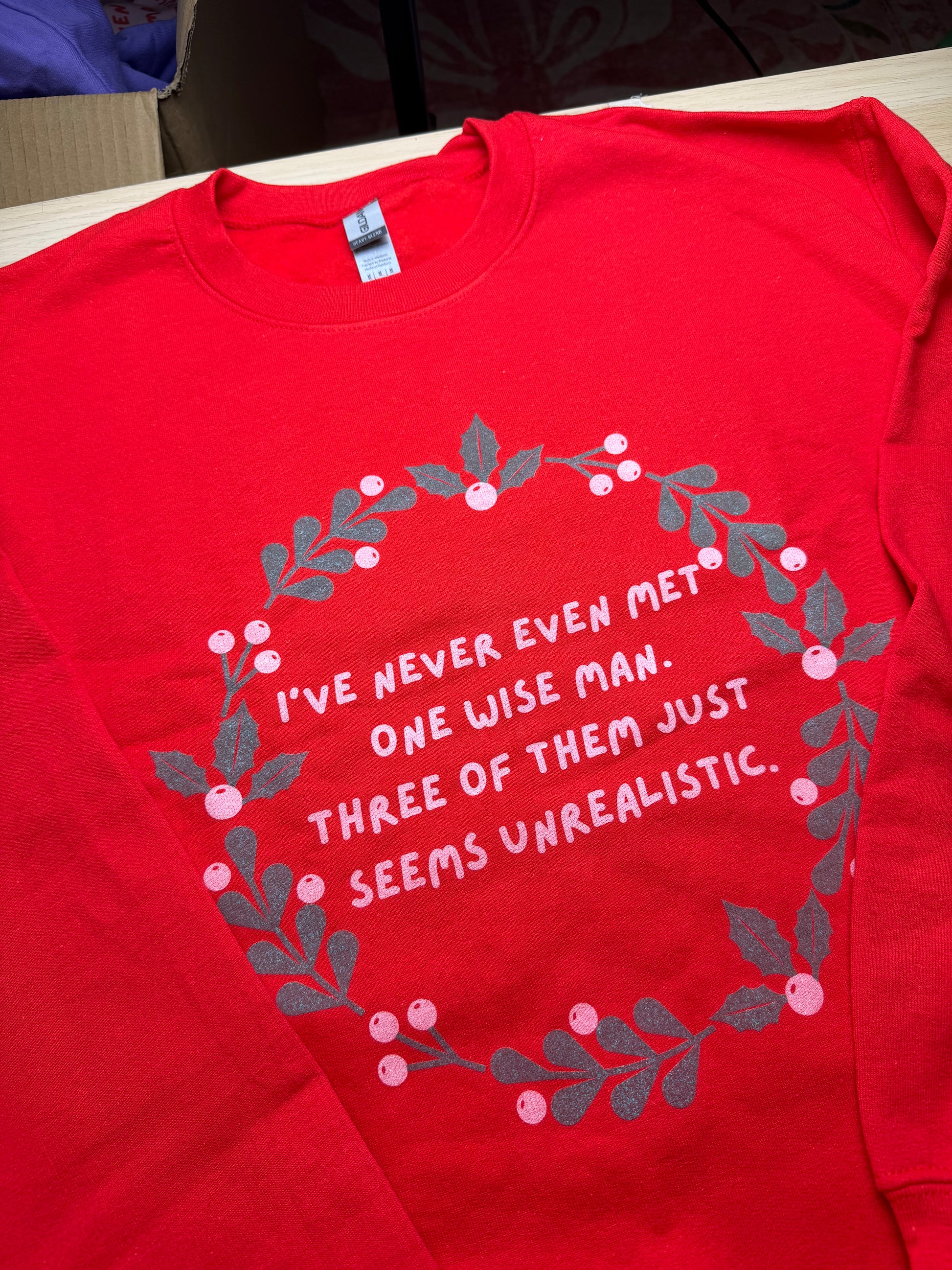 CLEARANCE Three Wise Men printed sweatshirt - Tired Girl Apparel