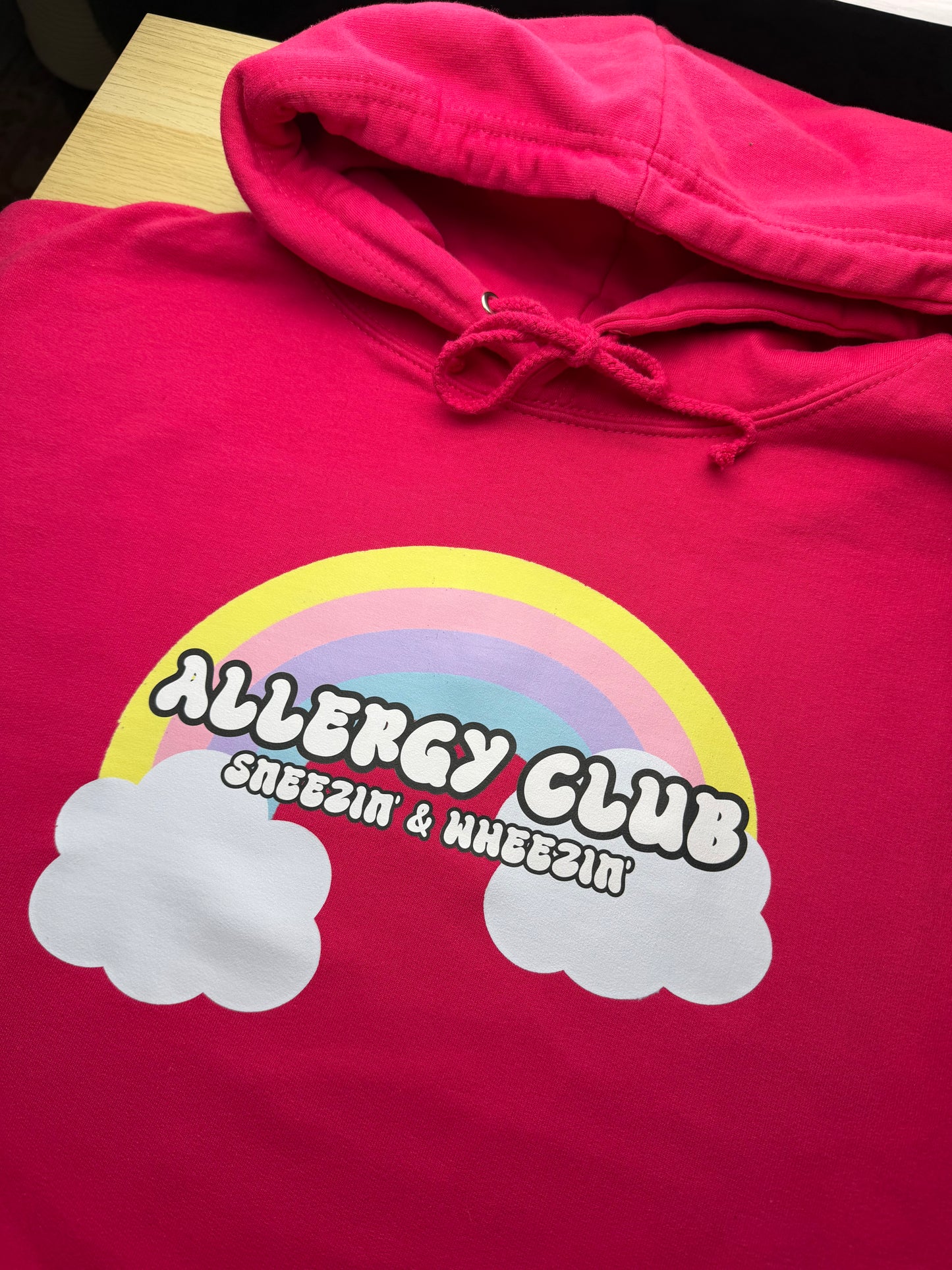 CLEARANCE Allergy Club hooded sweatshirt - Tired Girl Apparel