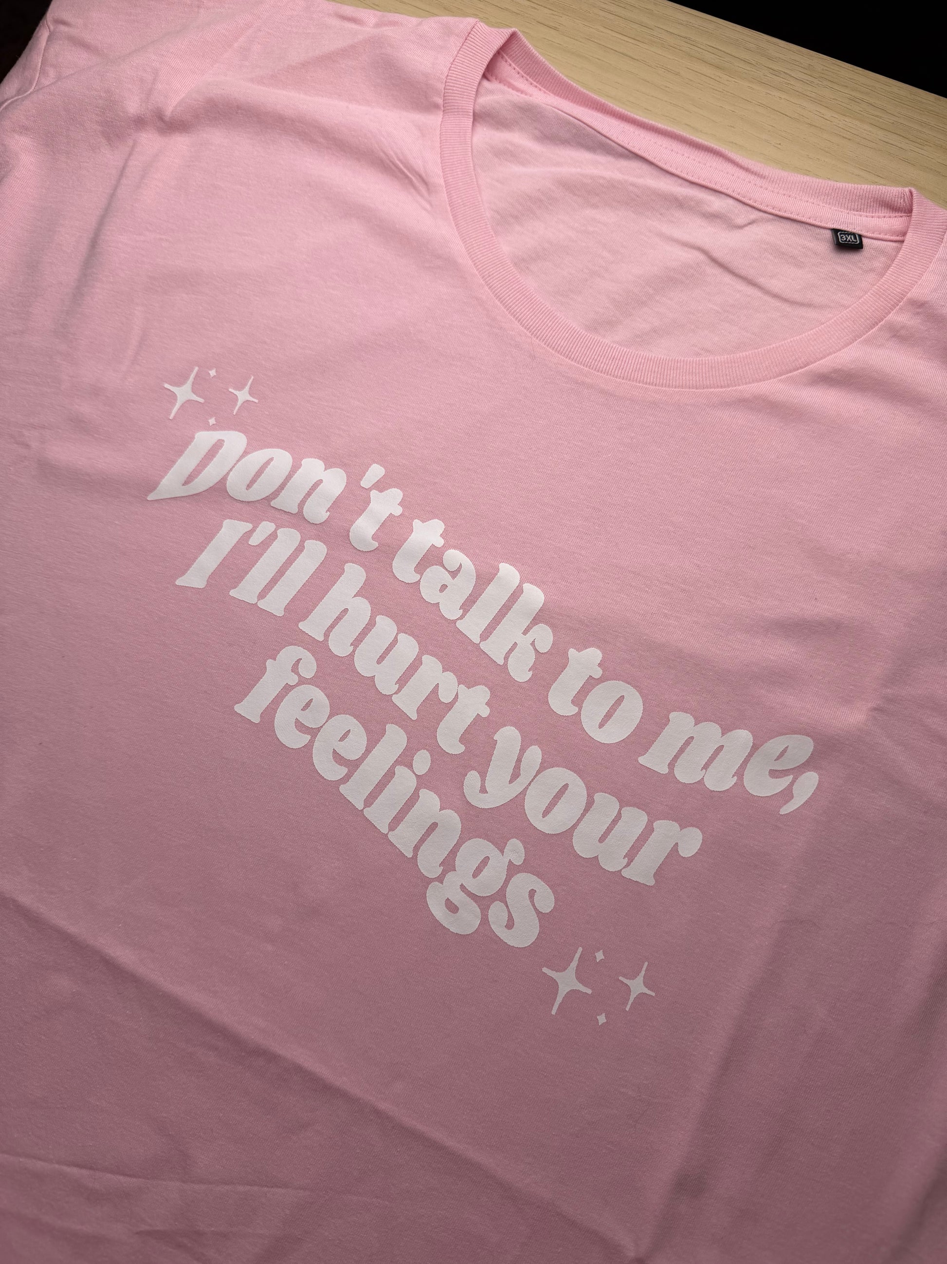 CLEARANCE Don't Talk To Me printed tee - Tired Girl Apparel