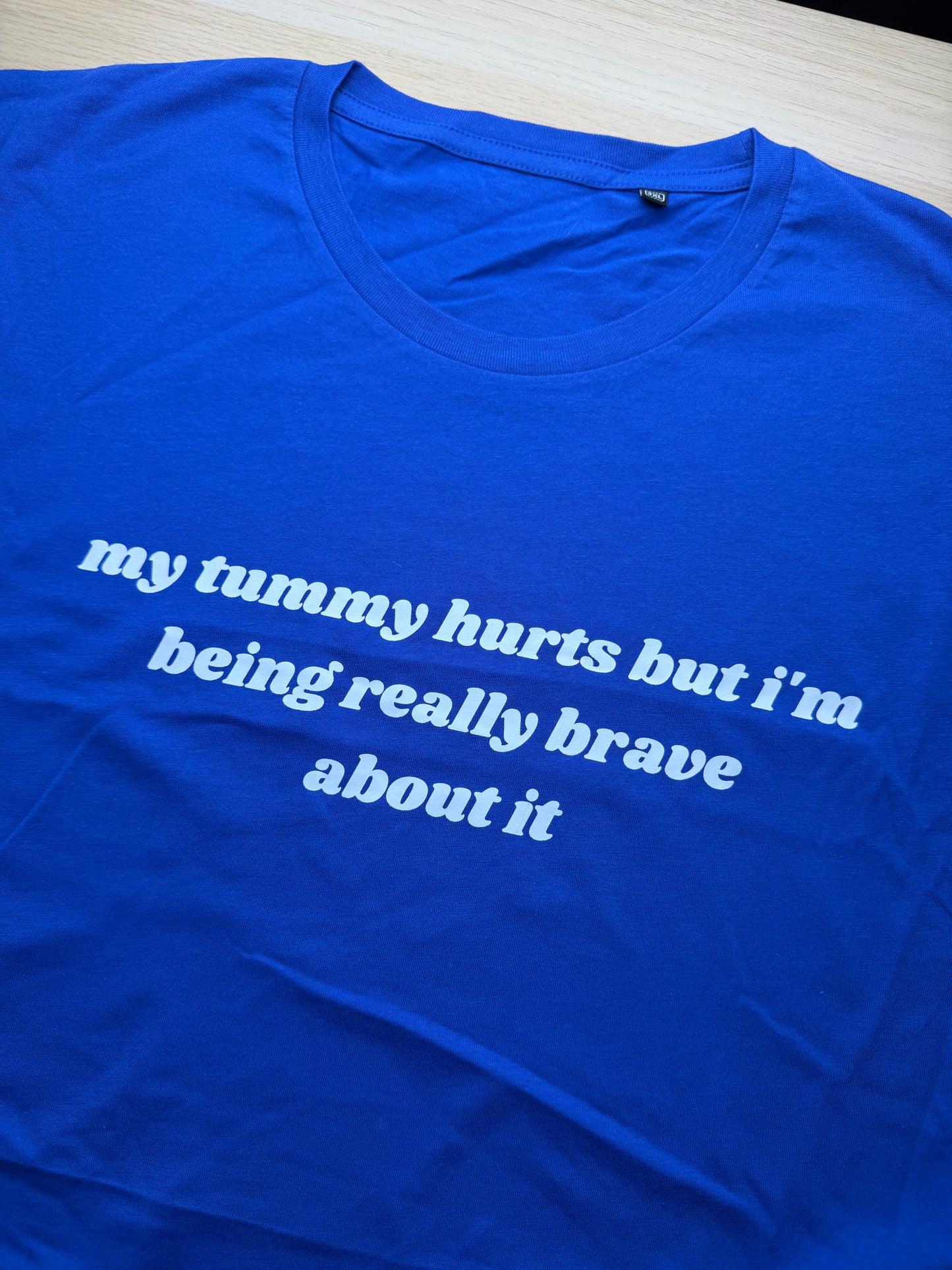 CLEARANCE My Tummy Hurts printed tee - Tired Girl Apparel