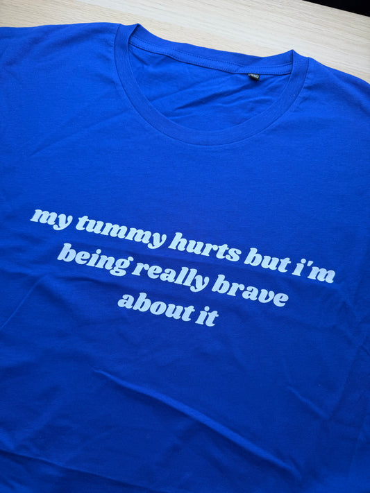 CLEARANCE My Tummy Hurts printed tee - Tired Girl Apparel