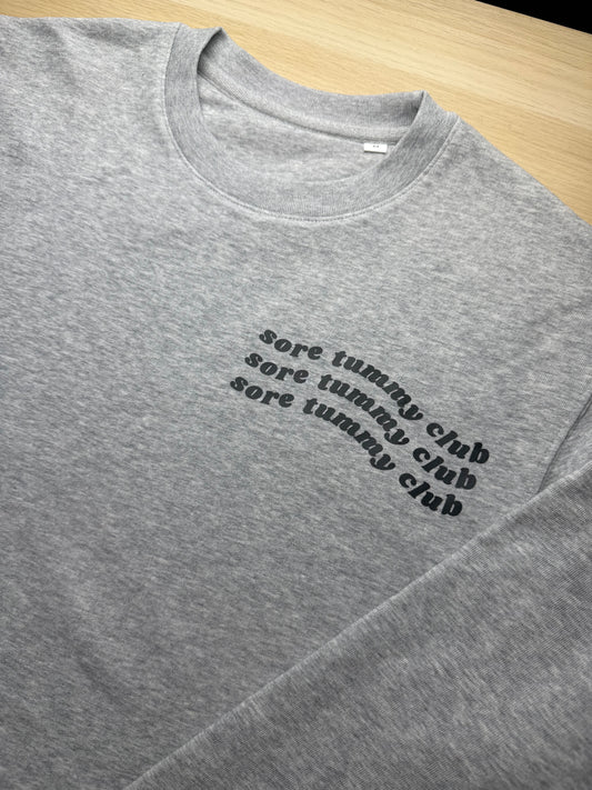 CLEARANCE Sore Tummy Club printed sweatshirt - Tired Girl Apparel