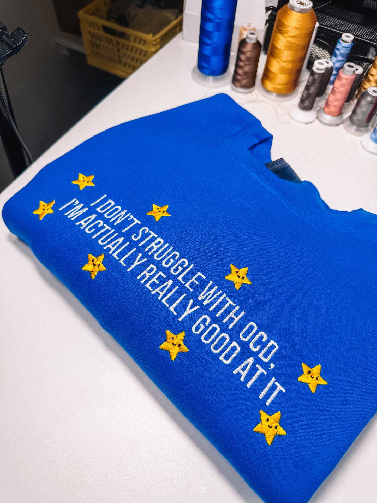 I Don't Struggle With OCD embroidered sweatshirt