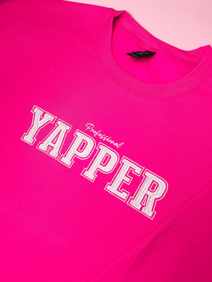 Professional Yapper embroidered sweatshirt - Tired Girl Apparel