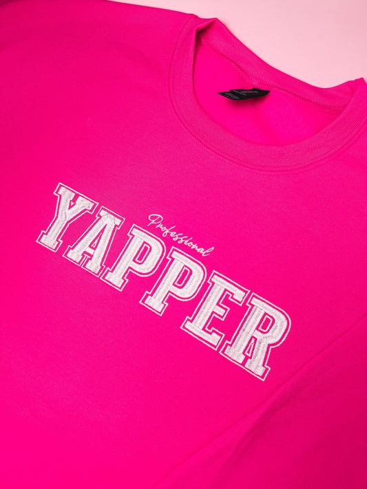 Professional Yapper embroidered sweatshirt - Tired Girl Apparel