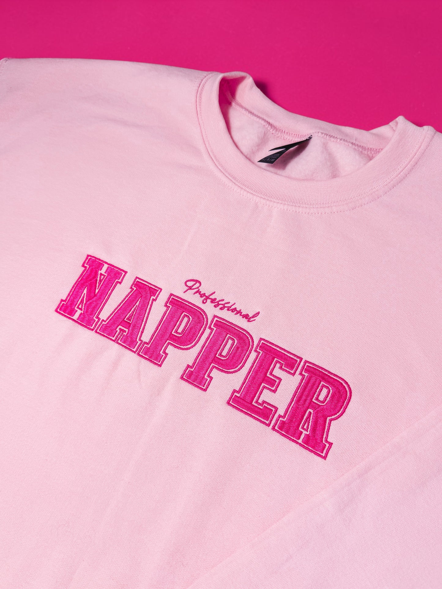 Professional Napper embroidered sweatshirt - Tired Girl Apparel