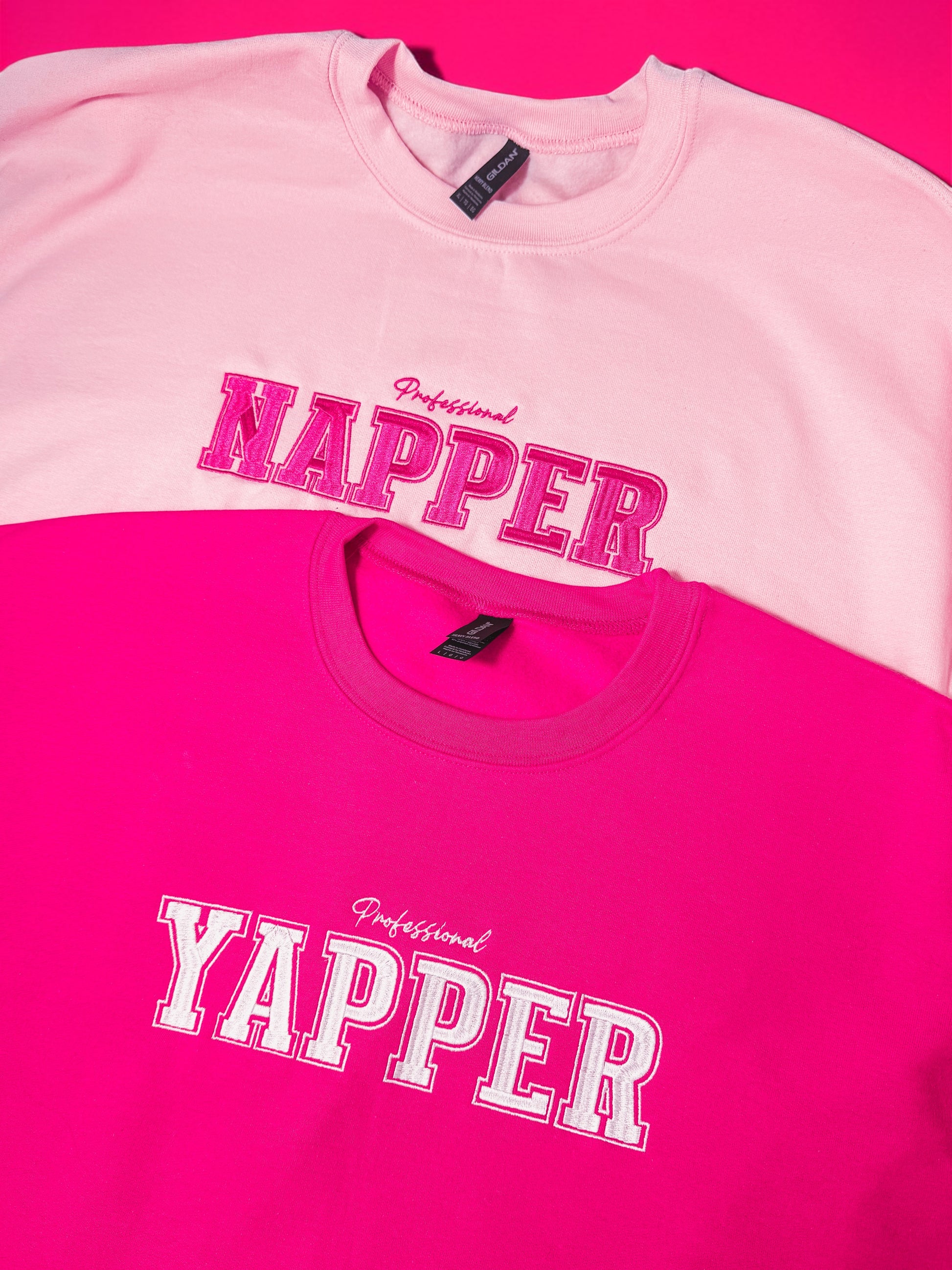 Professional Napper embroidered sweatshirt - Tired Girl Apparel