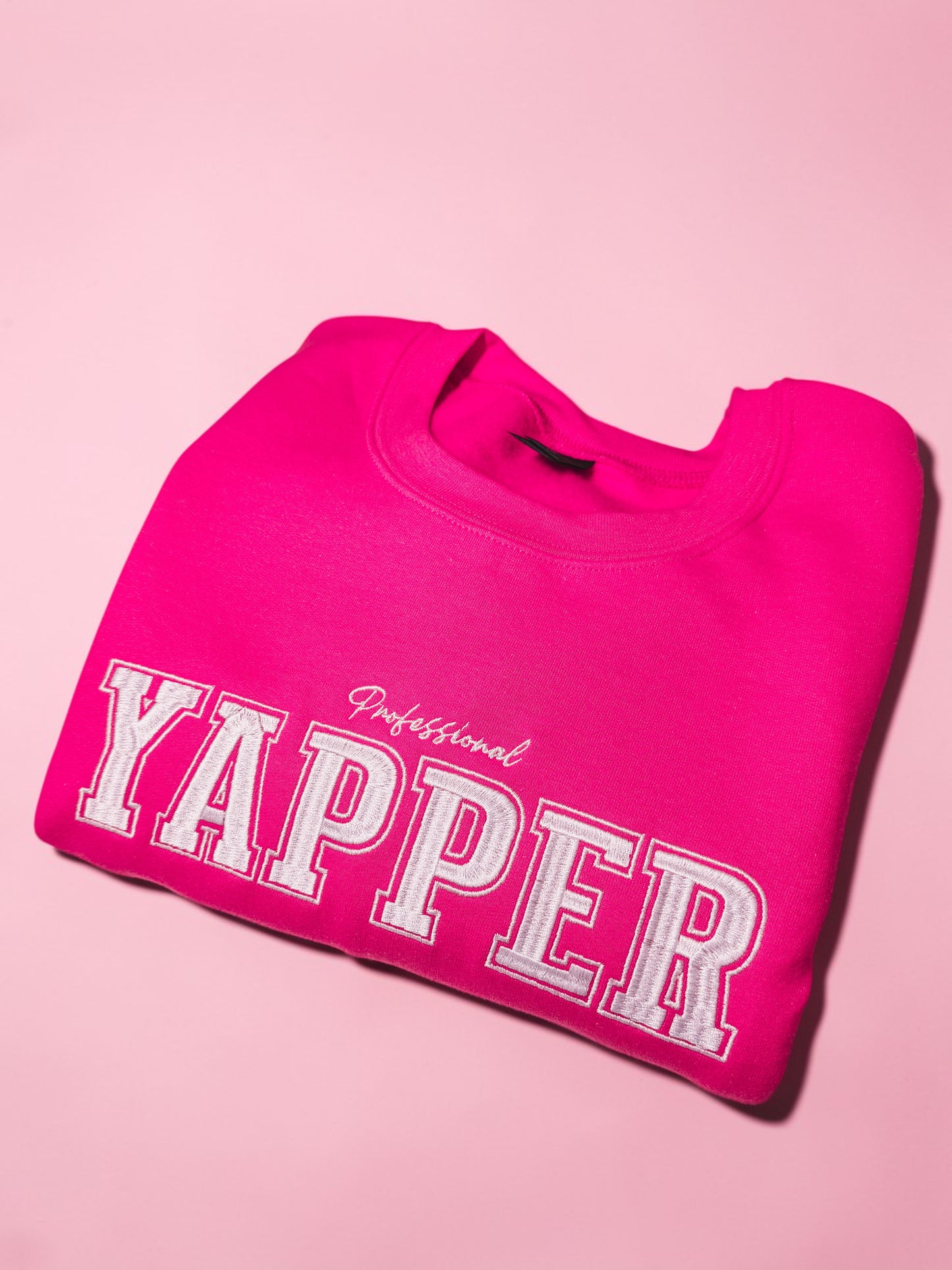 Professional Yapper embroidered sweatshirt - Tired Girl Apparel