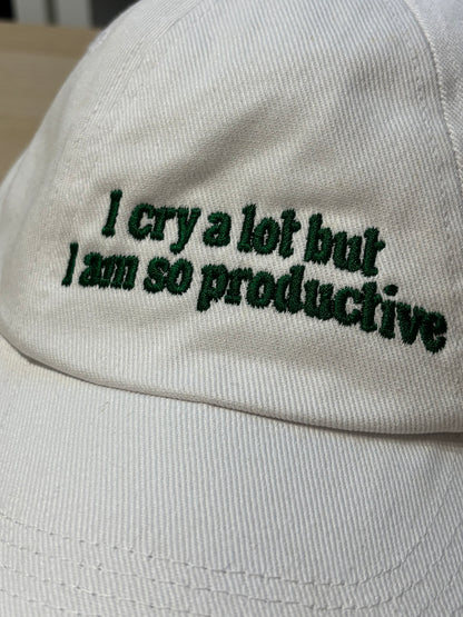 CLEARANCE I Cry A Lot But I Am So Productive cap