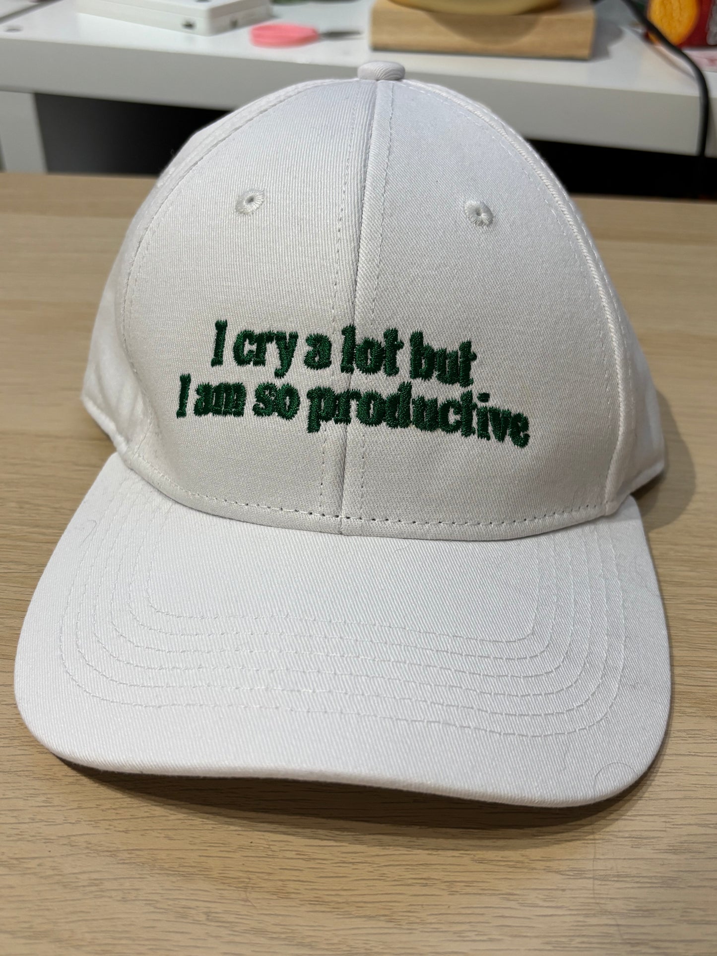 CLEARANCE I Cry A Lot But I Am So Productive cap