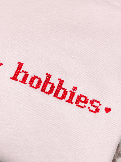 Ho Of Many Hobbies embroidered t-shirt - Tired Girl Apparel