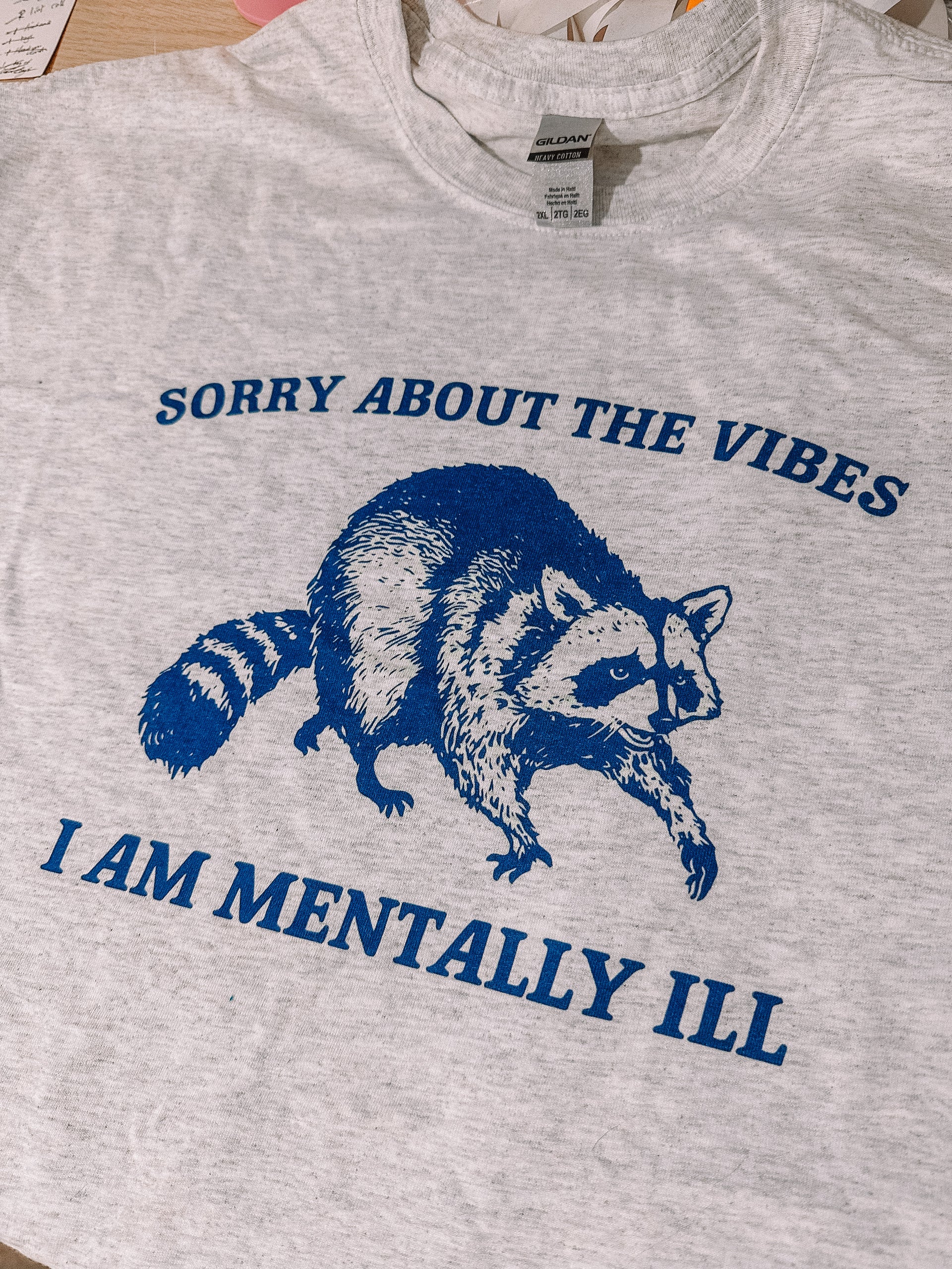 Sorry About The Vibes tee
