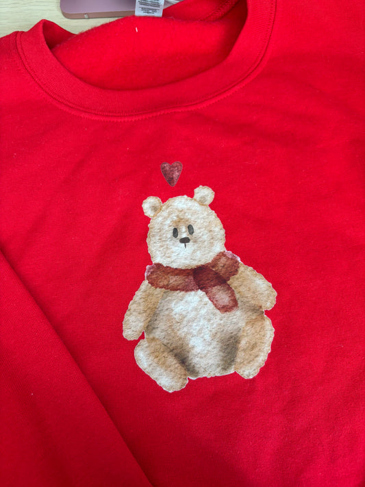 READY TO SHIP - Barnaby Bear sweatshirt - Tired Girl Apparel