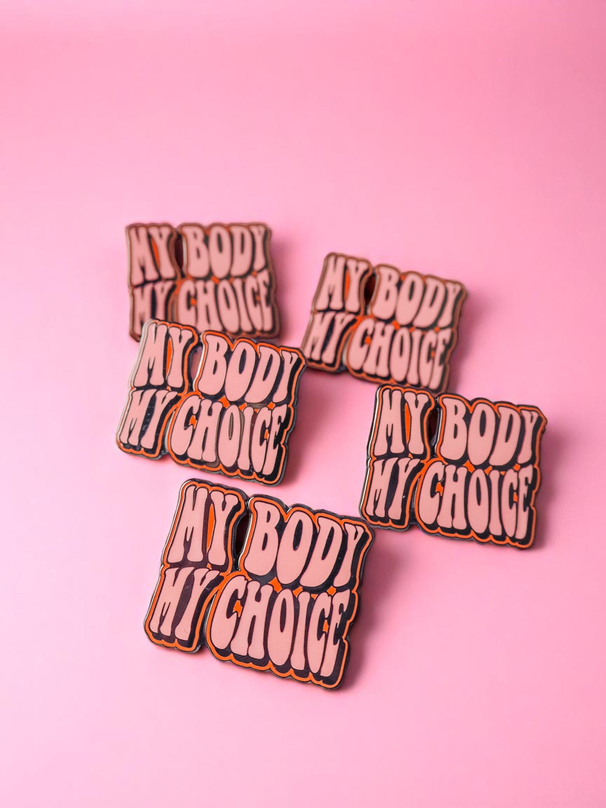 My Body, My Choice enamel pin - Tired Girl Apparel