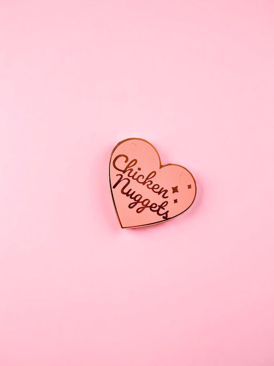 Chicken Nuggets enamel pin - Tired Girl Apparel