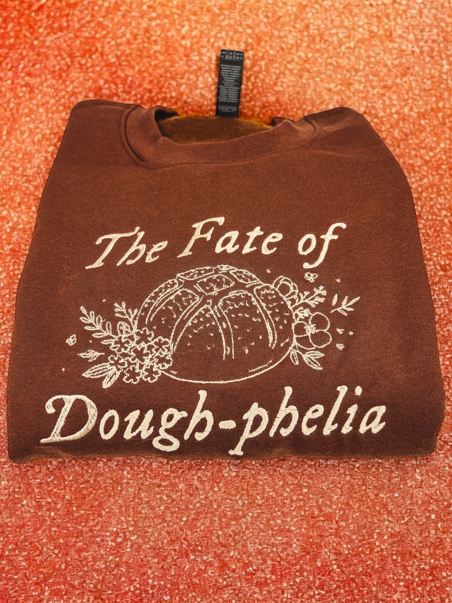 The Fate of Dough-phelia embroidered crewneck sweatshirt