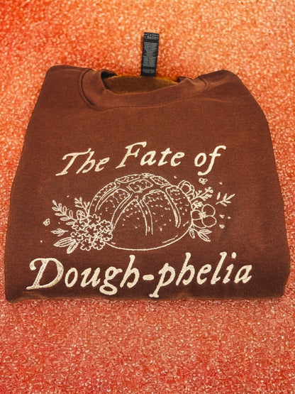 The Fate of Dough-phelia embroidered crewneck sweatshirt