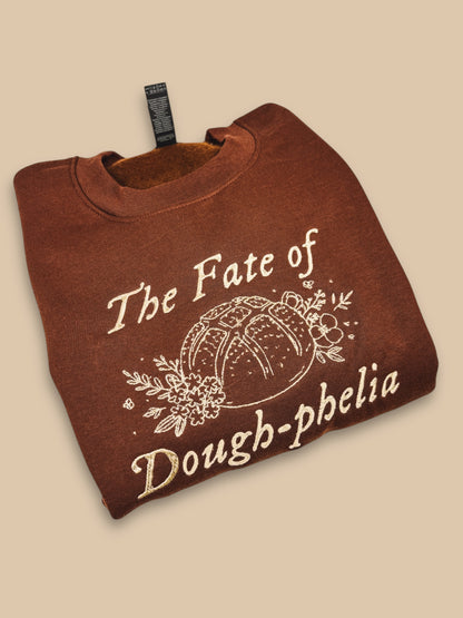 The Fate of Dough-phelia embroidered crewneck sweatshirt