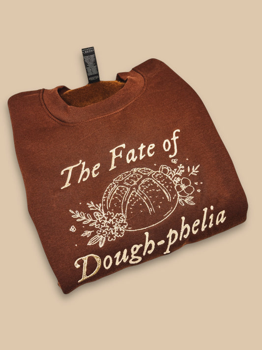 The Fate of Dough-phelia embroidered crewneck sweatshirt