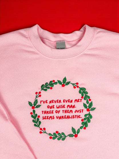 Three Wise Men embroidered sweatshirt - Tired Girl Apparel