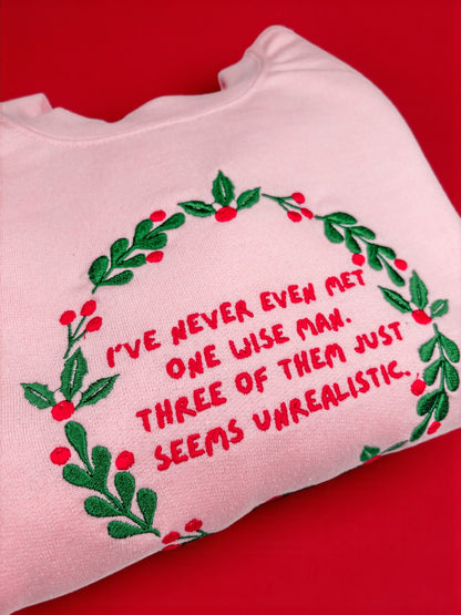 Three Wise Men embroidered sweatshirt - Tired Girl Apparel