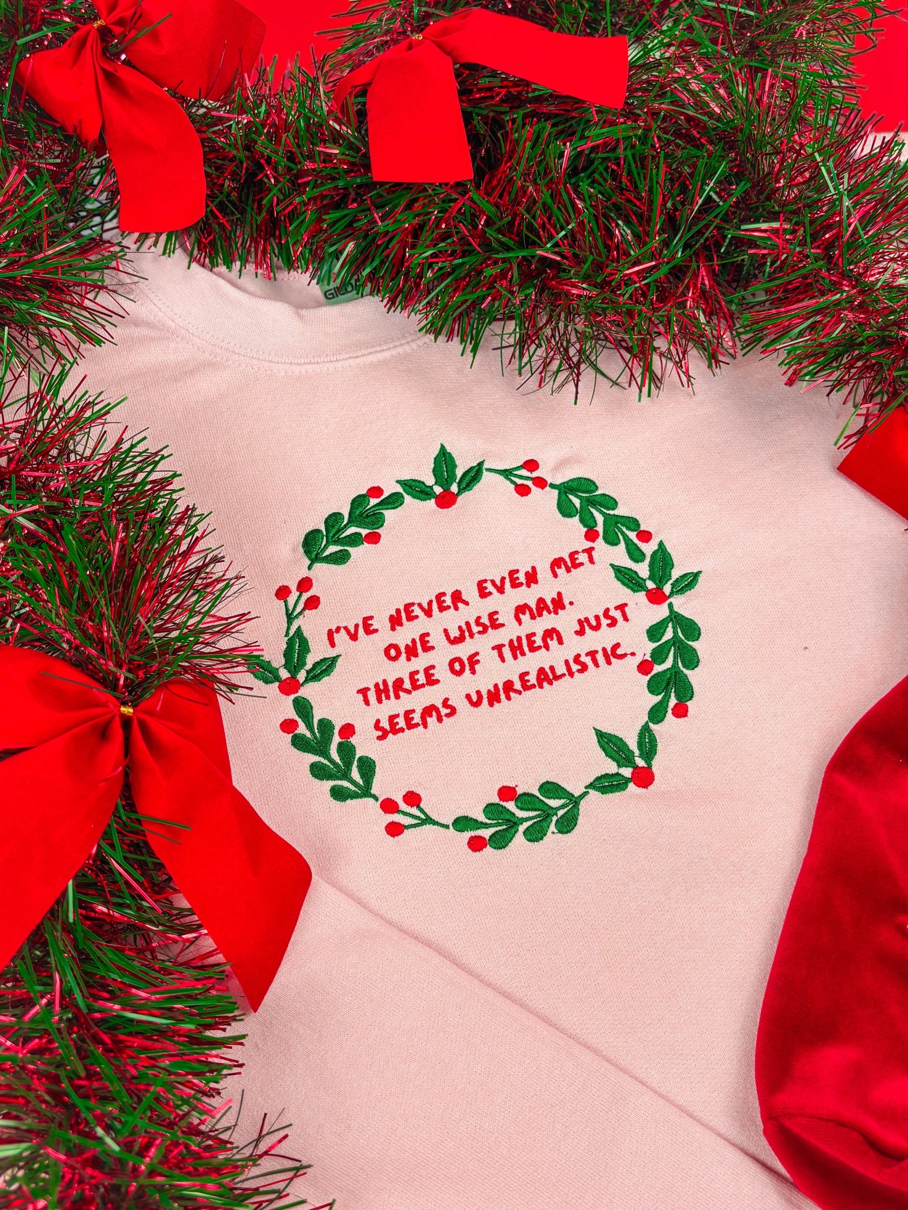 Three Wise Men embroidered sweatshirt - Tired Girl Apparel