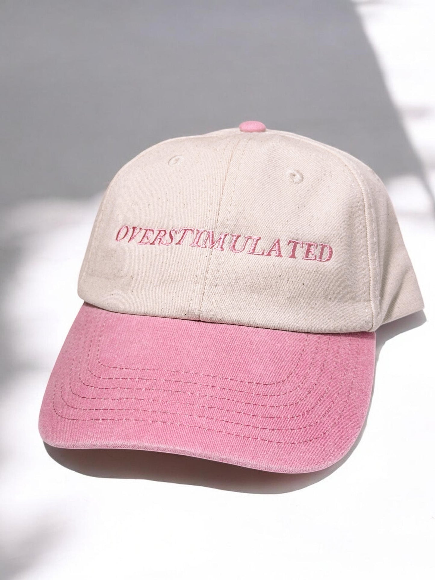 Overstimulated baseball cap - Tired Girl Apparel