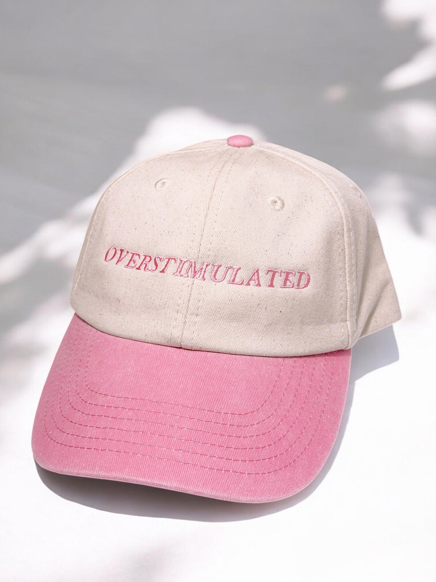 Overstimulated baseball cap - Tired Girl Apparel
