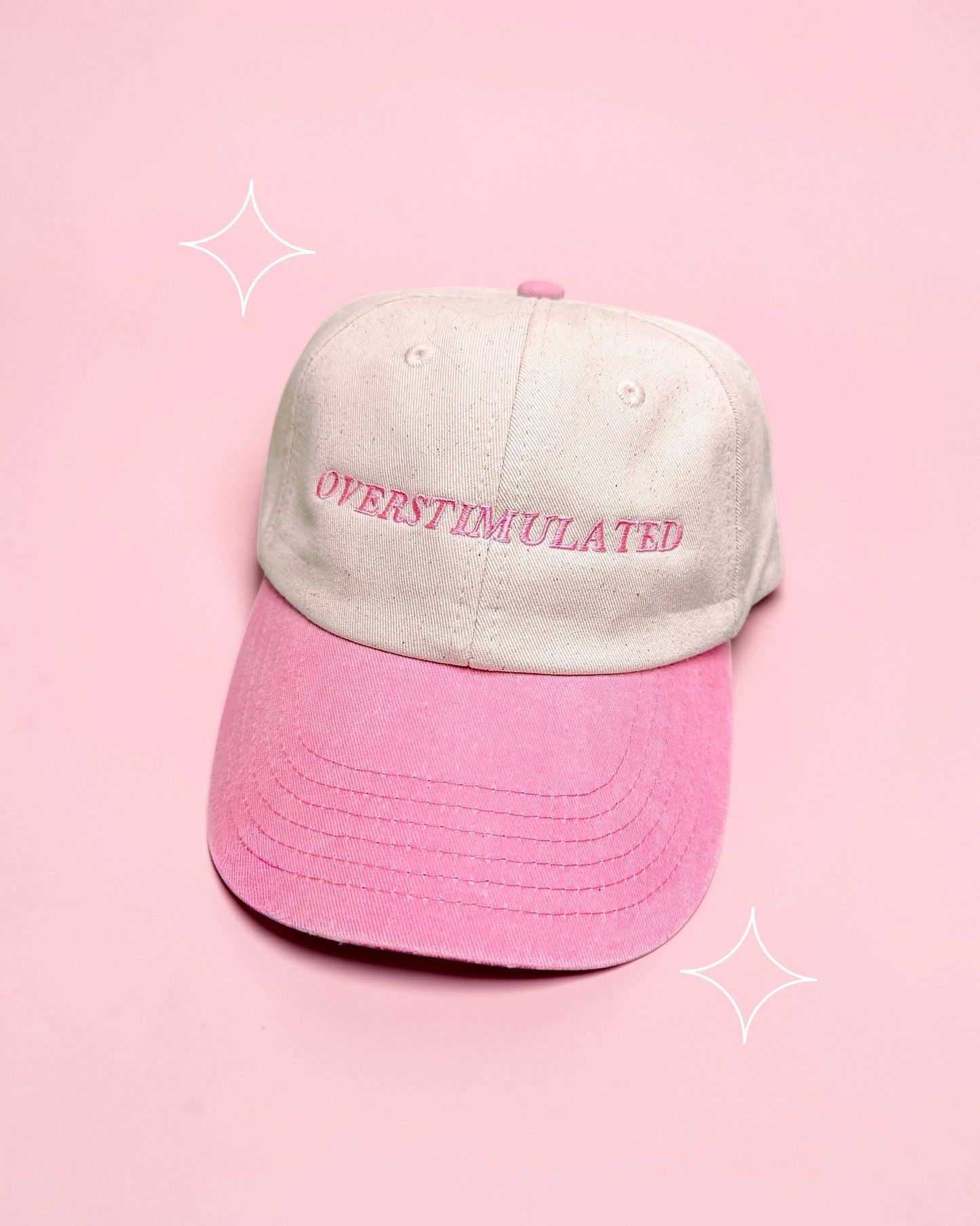 Overstimulated baseball cap - Tired Girl Apparel