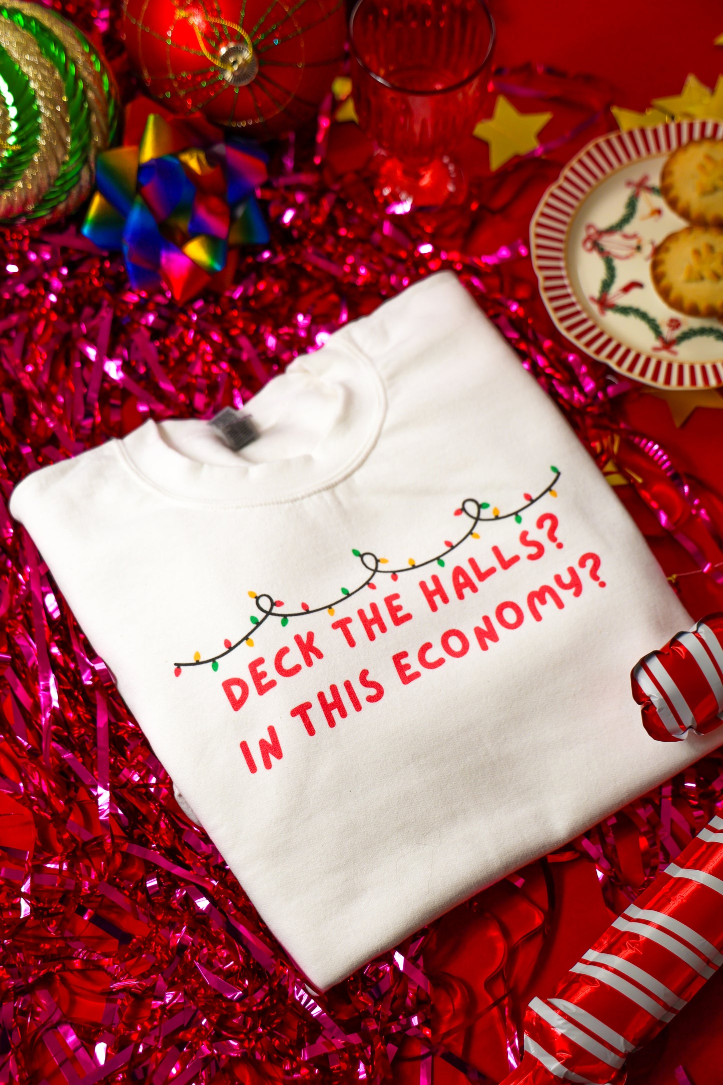 Deck The Halls printed sweatshirt