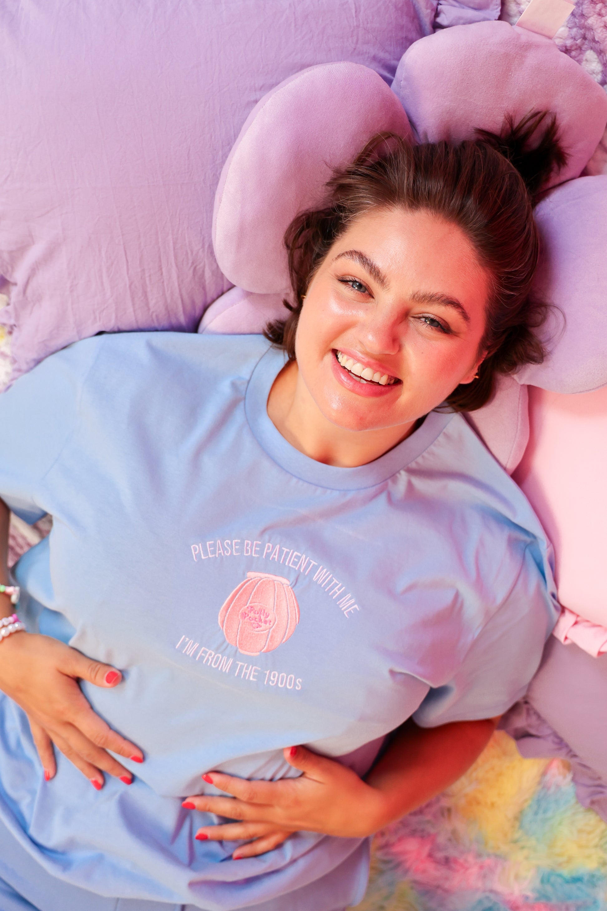 I'm From The 1900's Polly Pocket embroidered t-shirt - Tired Girl Apparel