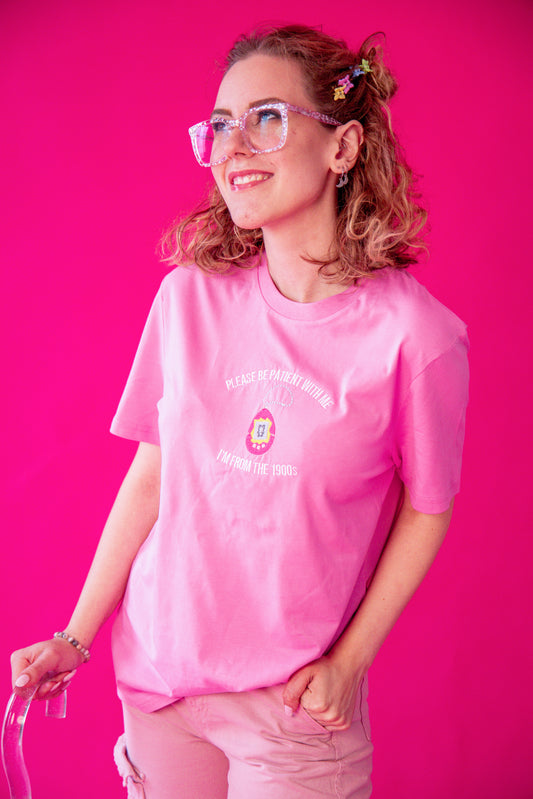 I'm From The 1900's Tamagotchi embroidered t-shirt - Tired Girl Apparel