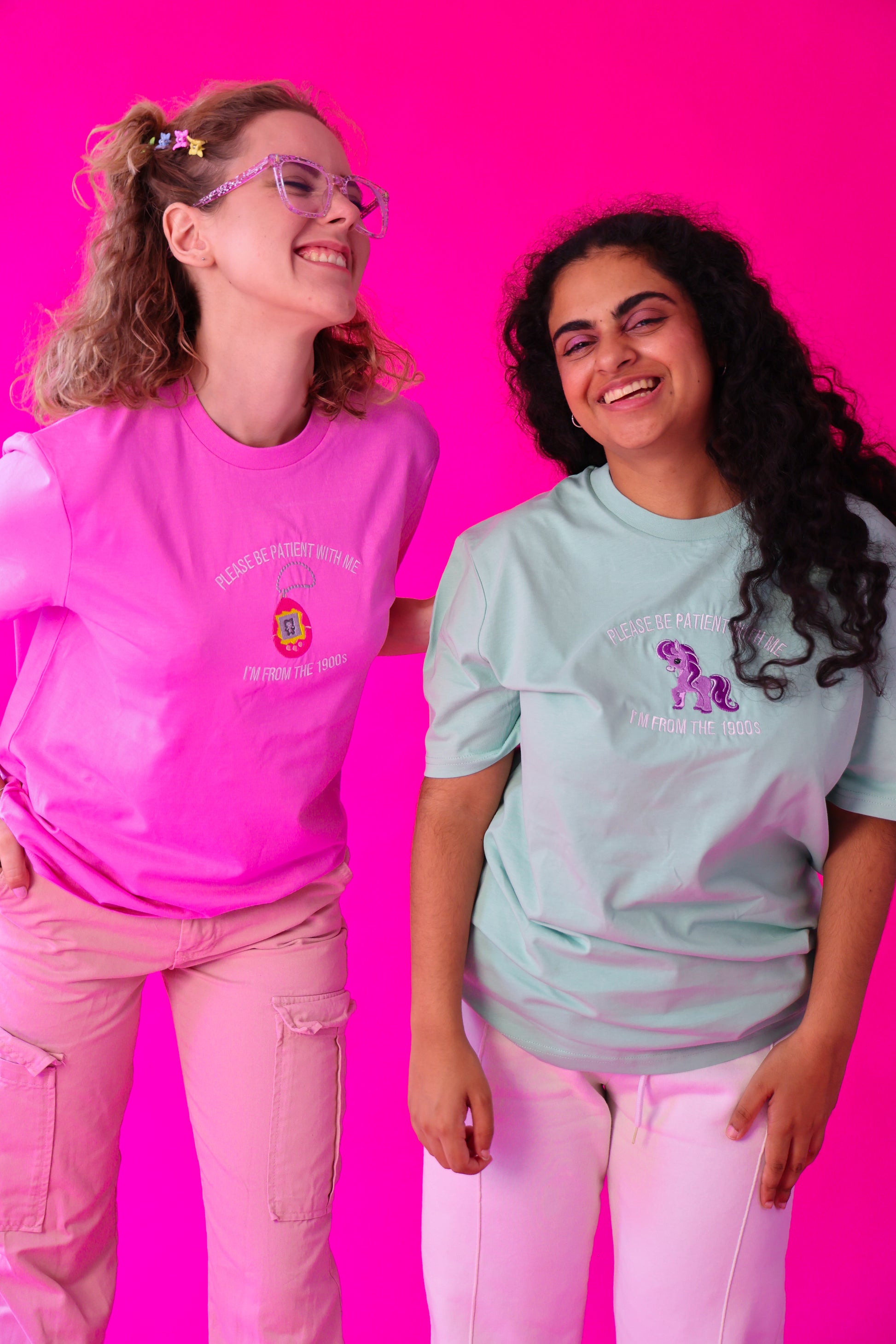 I'm From The 1900's Pony embroidered t-shirt - Tired Girl Apparel