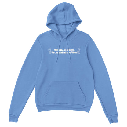 I Don't Tolerate Lactose embroidered hooded sweatshirt