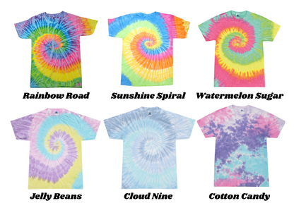 Therapy Is Cool embroidered tie dye t-shirt - Tired Girl Apparel
