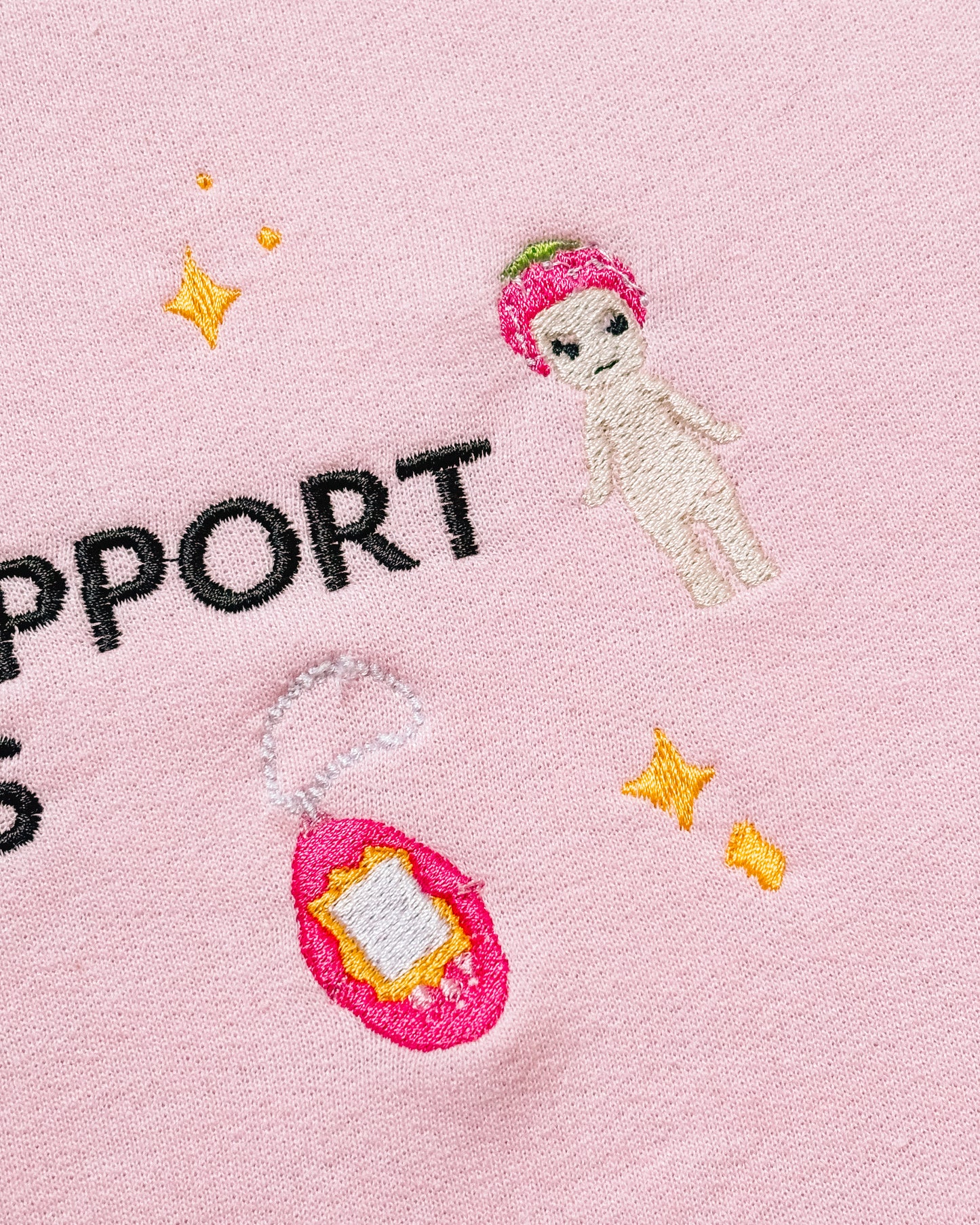 Emotional Support Trinkets embroidered crewneck sweatshirt - Tired Girl Apparel