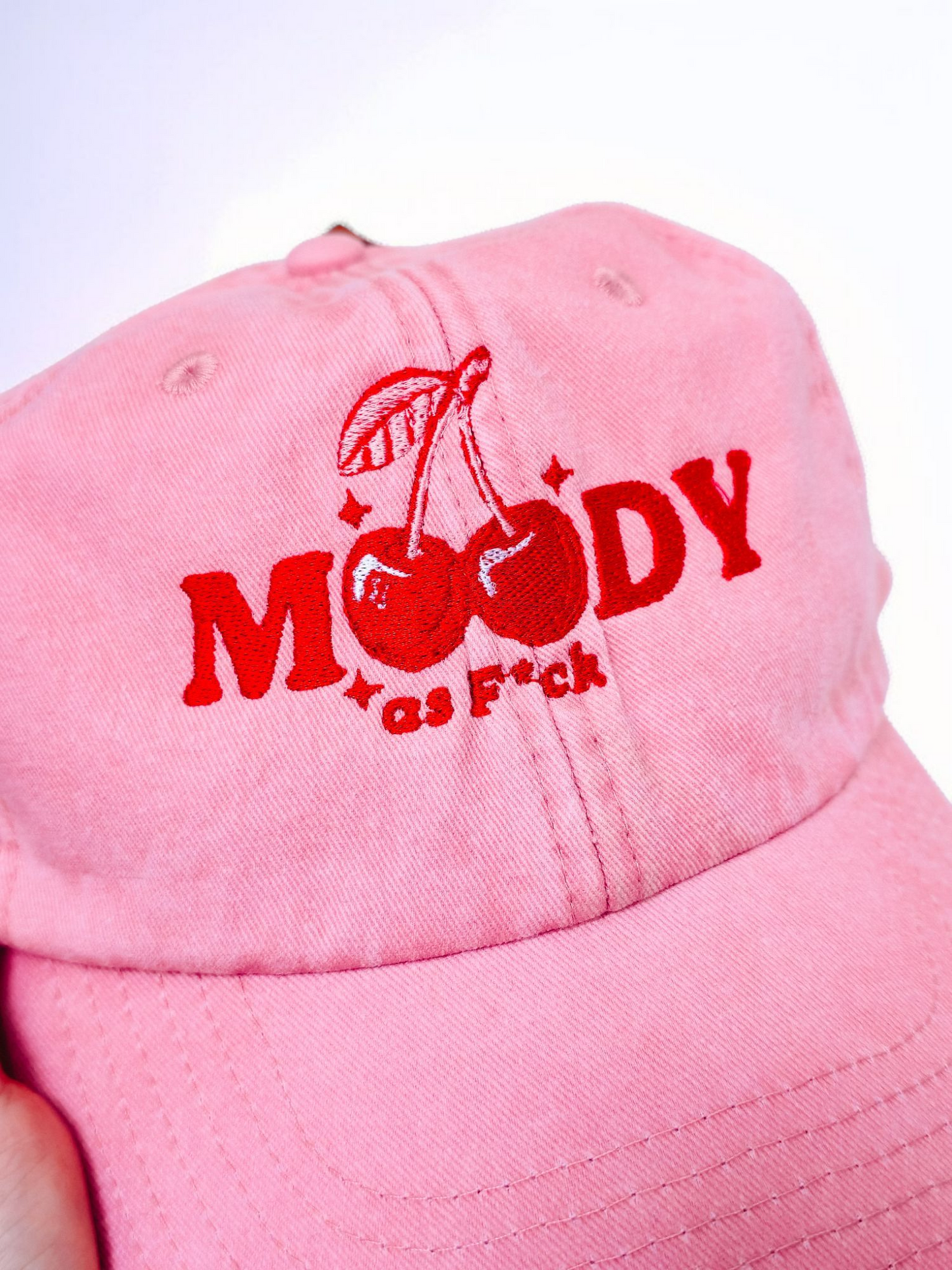 Moody As F*ck embroidered baseball cap - Tired Girl Apparel