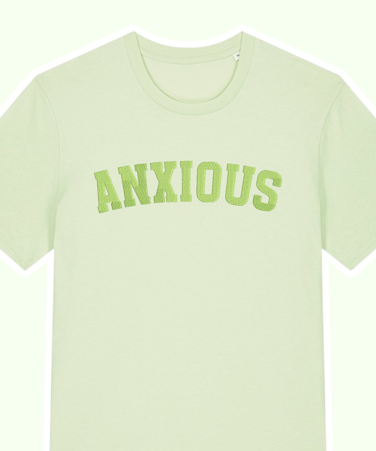Anxious embroidered t-shirt