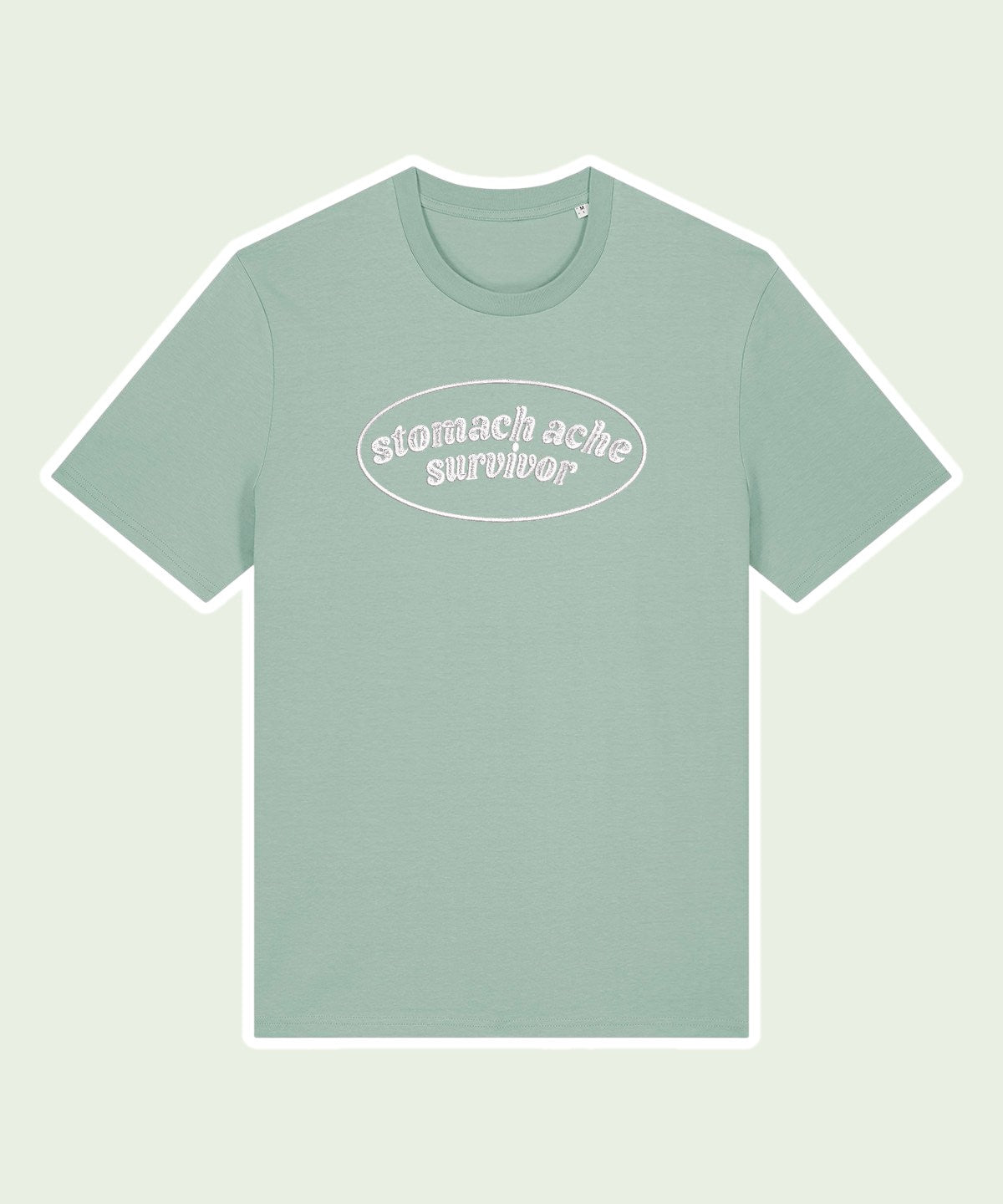 Stomach Ache Survivor embroidered t-shirt