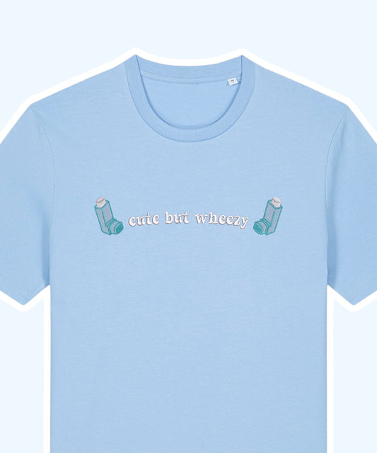 Cute But Wheezy embroidered t-shirt - Tired Girl Apparel